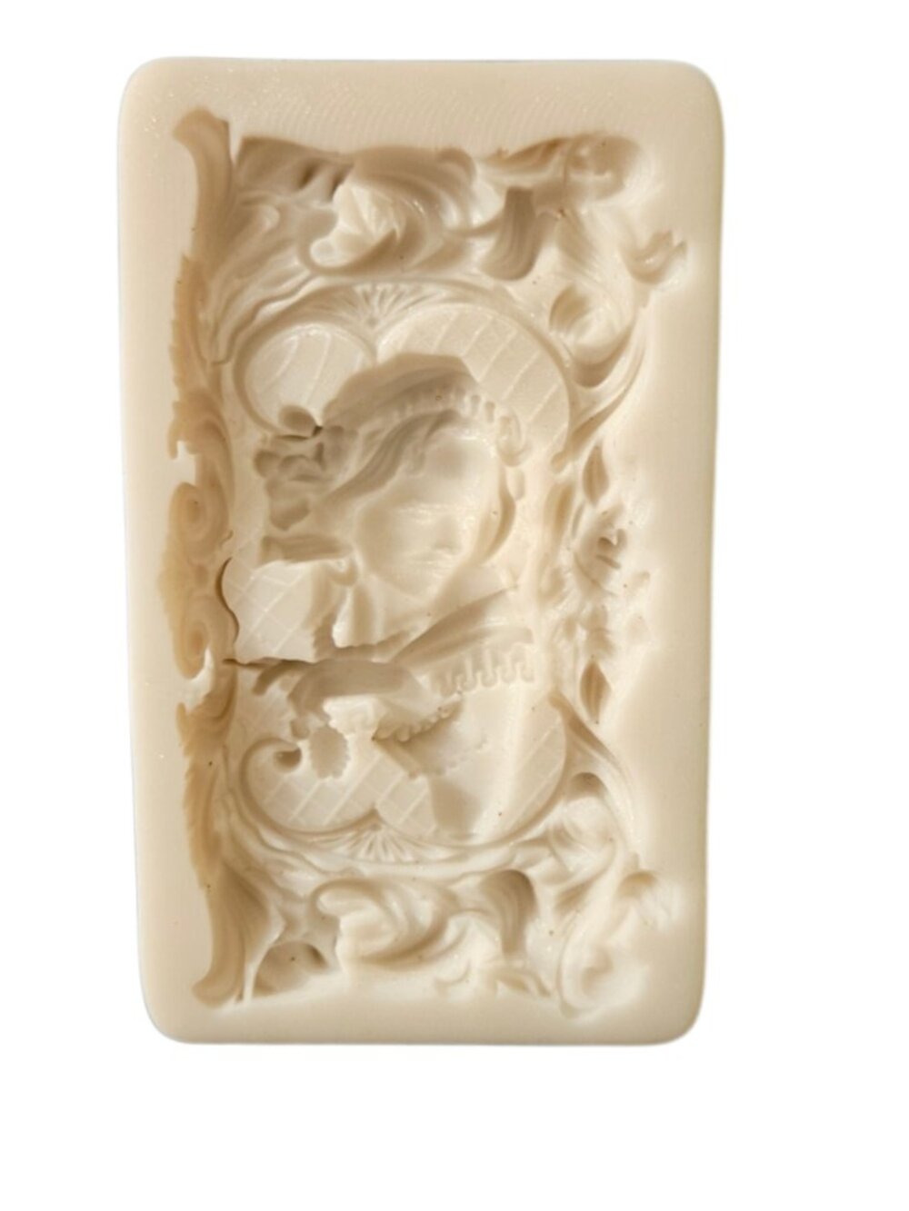 Decorative Cream Resin Plaque - Elegant Cherub Relief - Picture 11 of 15